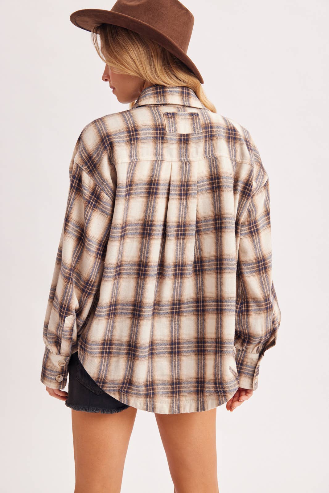 Blue and Ivory Flannel