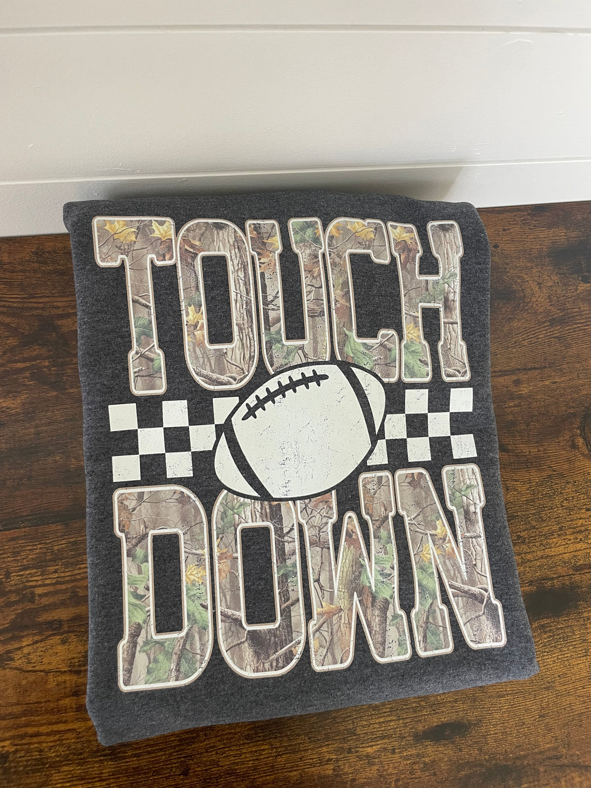 Camo Touchdown Football Crewneck