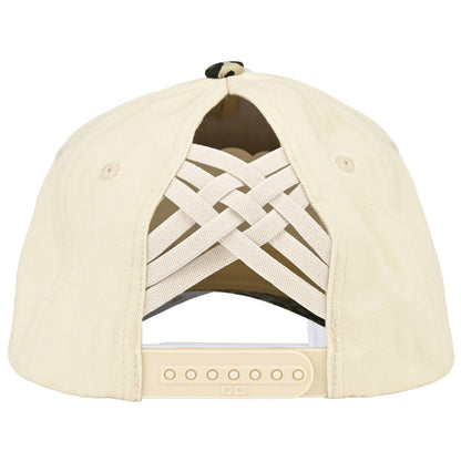 Leopard Criss-Cross Back Ponytail Hat