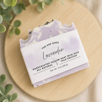 Lavender Tallow Goat Milk Soap