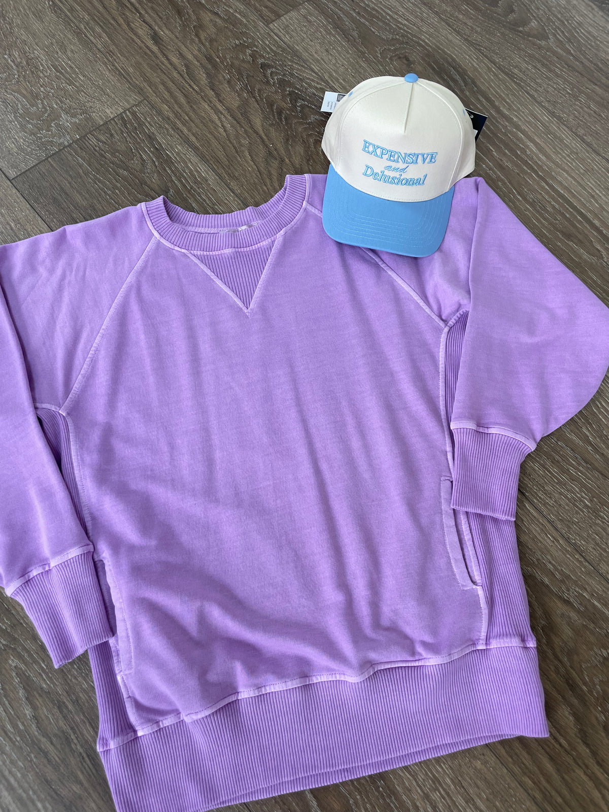 Violet Pullover with Pockets