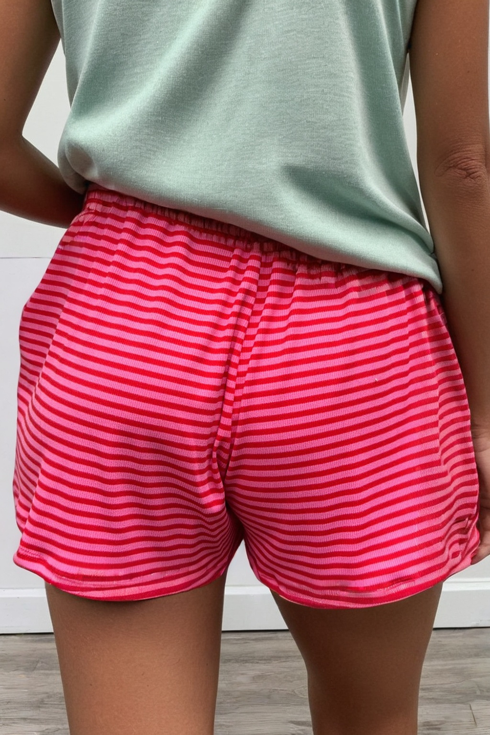 Pink Stripe Shorts