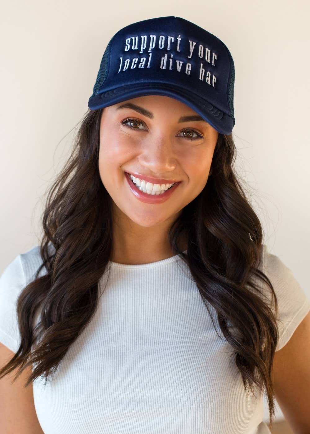 Navy Local Dive Bar Trucker Hat