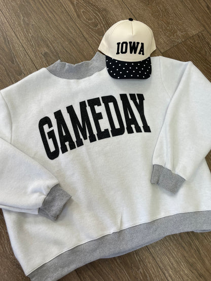 FOOTBALL & GAMEDAY Reversible Mockneck