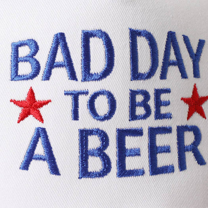Bad day to be a beer embroidered hat