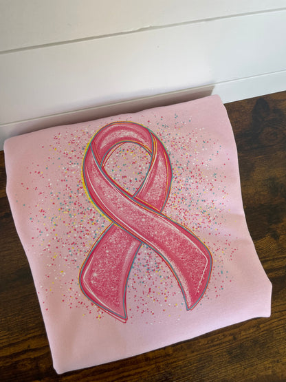 Breast Cancer Awareness Splatter Crewneck