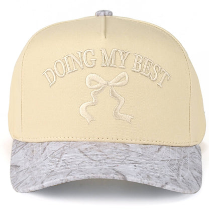 Doing my best camo hat