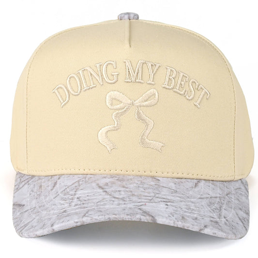 Doing my best camo hat