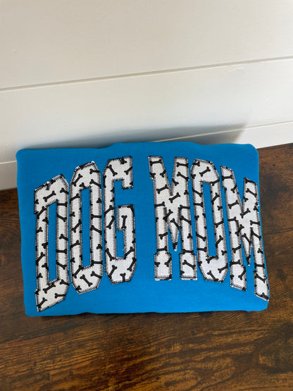Dog Mom Embroidered Crewneck