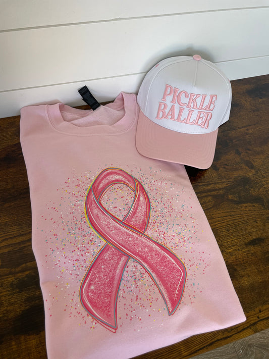 Breast Cancer Awareness Splatter Crewneck