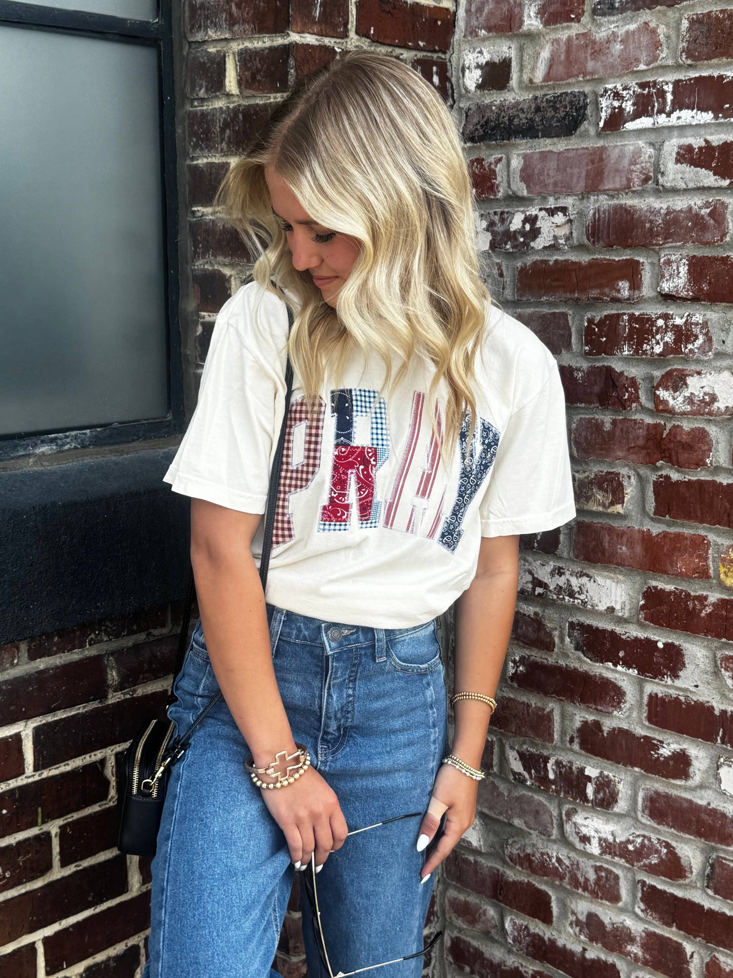 Cream Pray Short Sleeve