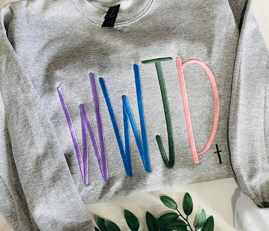Embroidered WWJD Sweatshirt