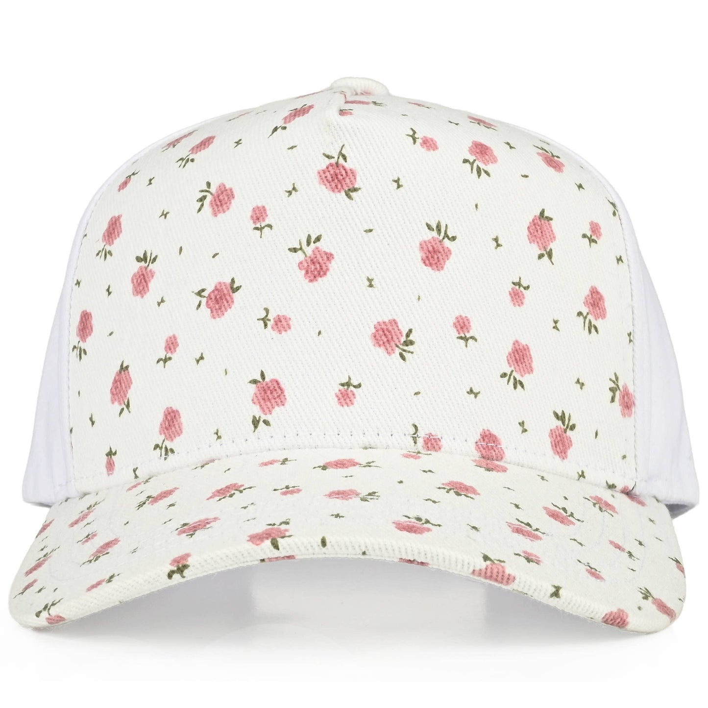 Floral Pattern Ponytail Hat
