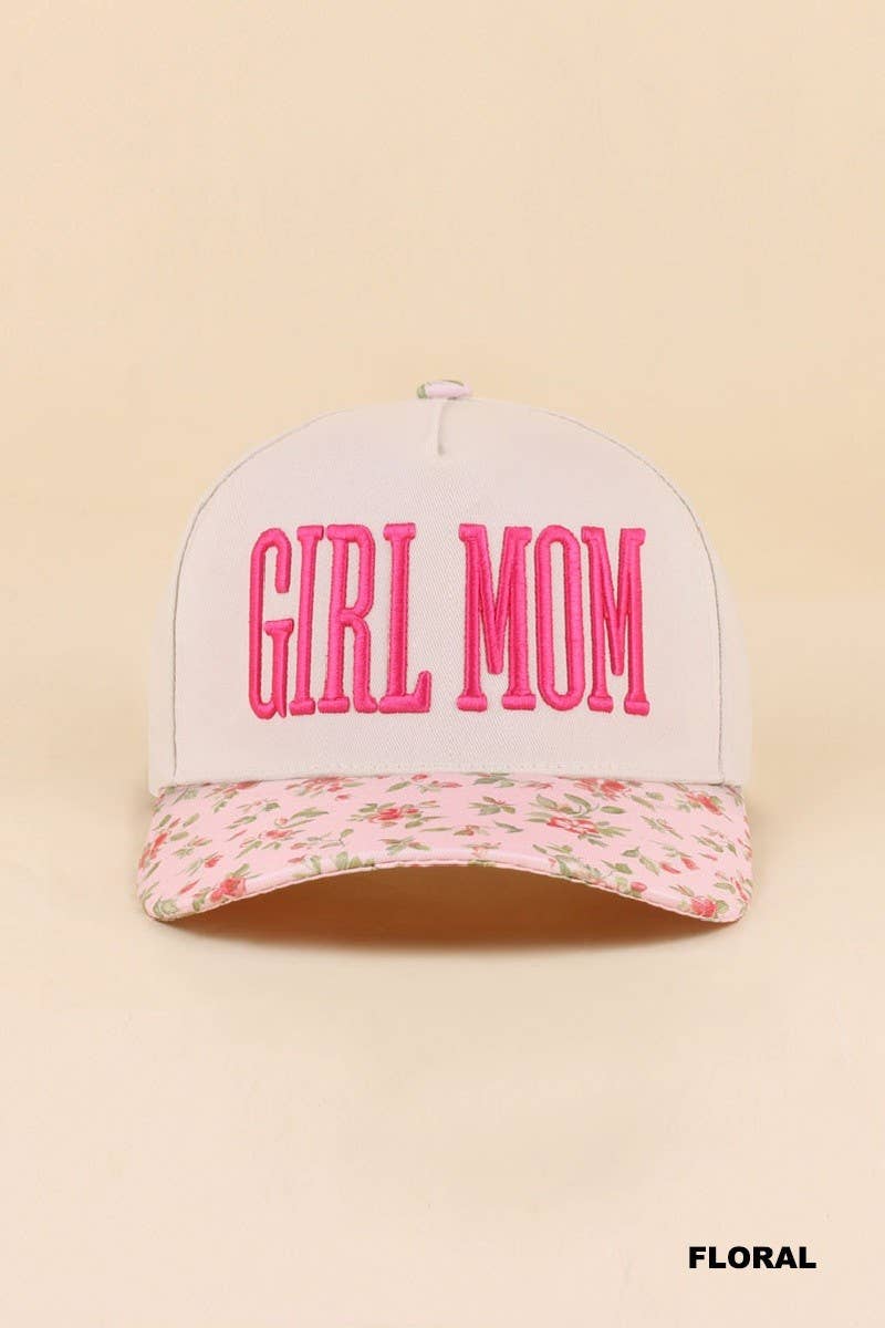 Girl Mom Floral Hat
