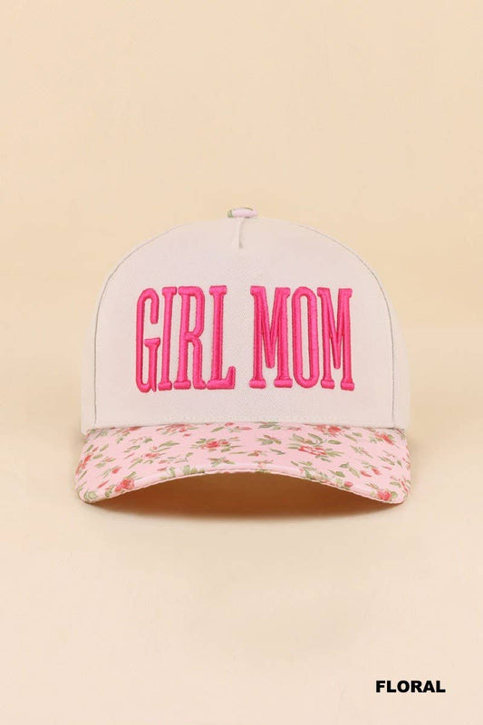 Girl Mom Floral Hat
