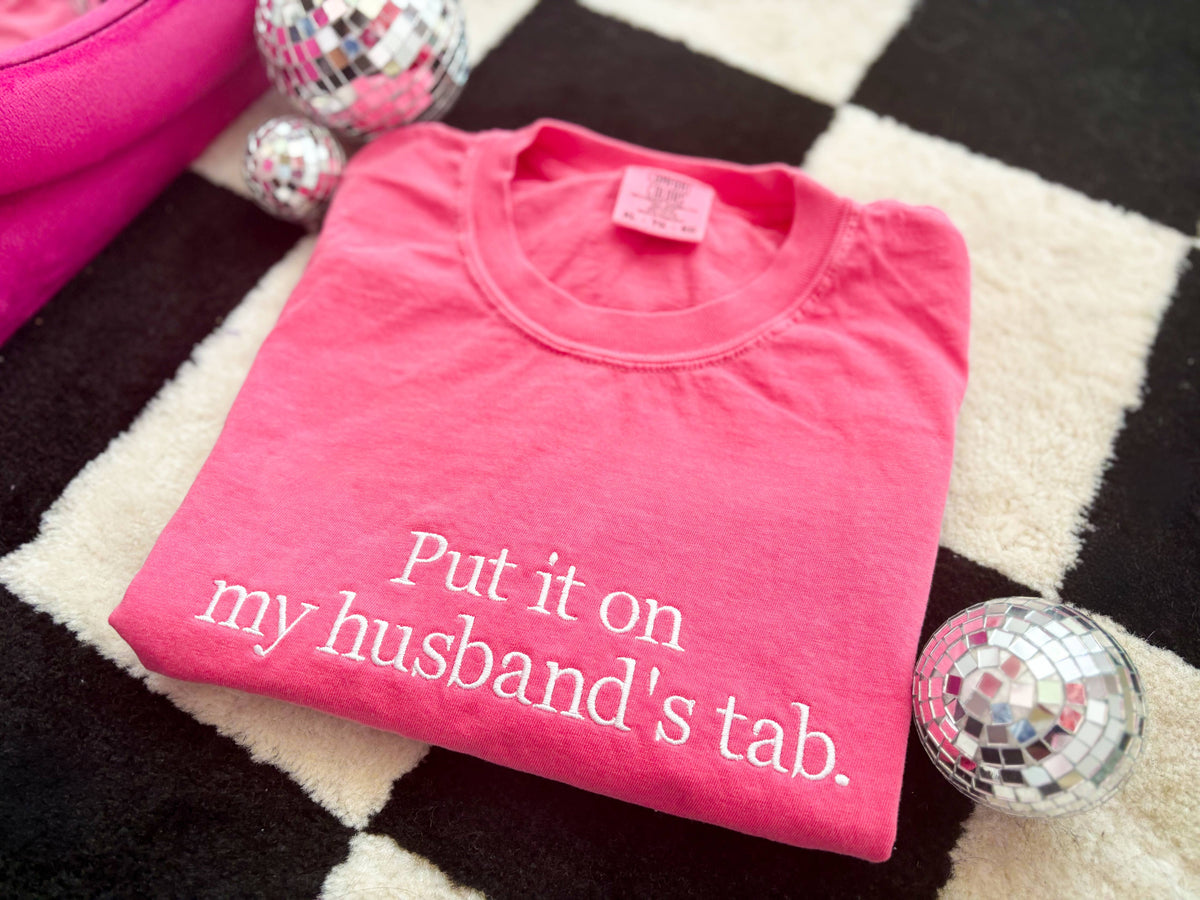 Put it on my husbands tab embroidered shirt
