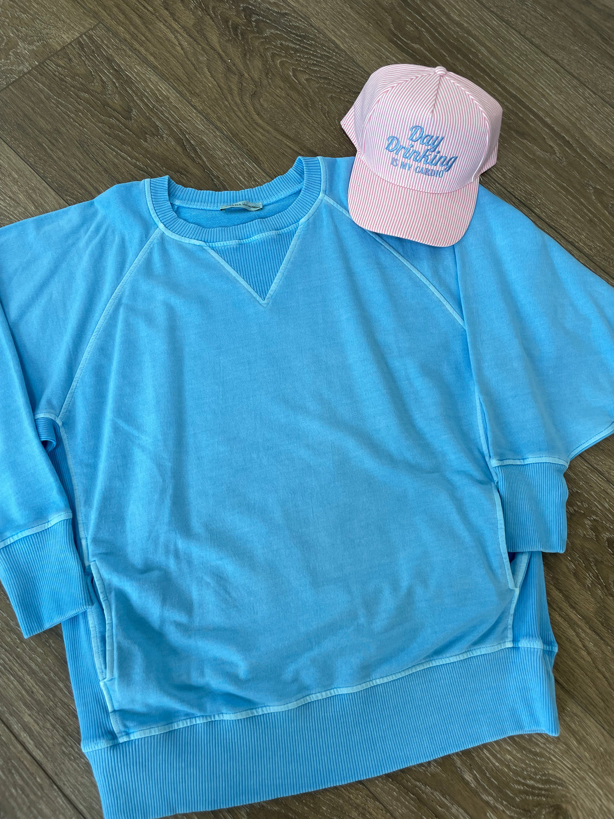 Sky Blue Pullover with Pockets
