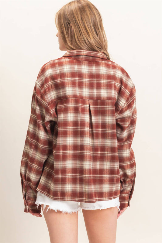Rust Plaid Flannel