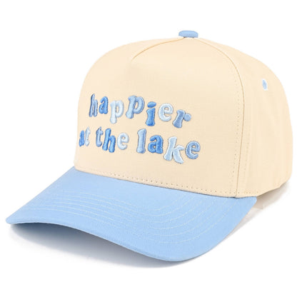 Happier at the lake hat