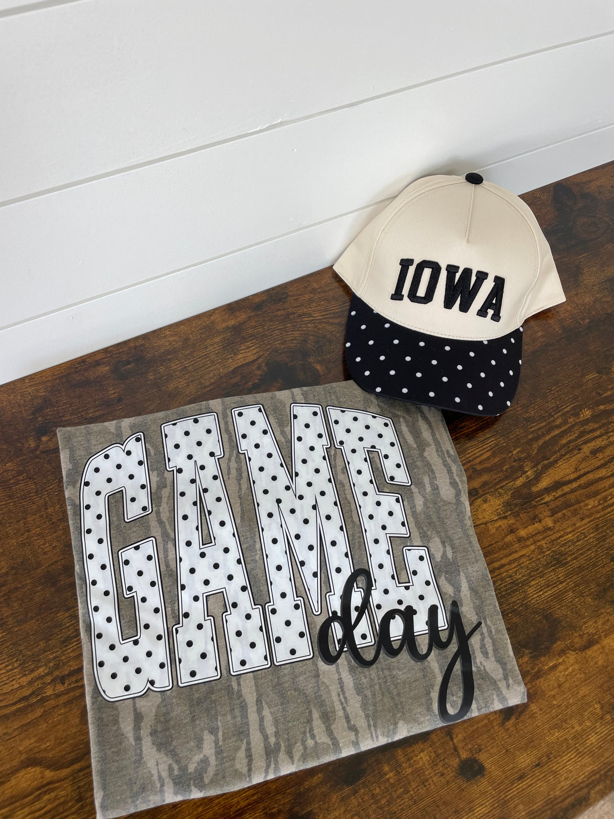 Game Day Polka Dot Mossy Oak Shirt