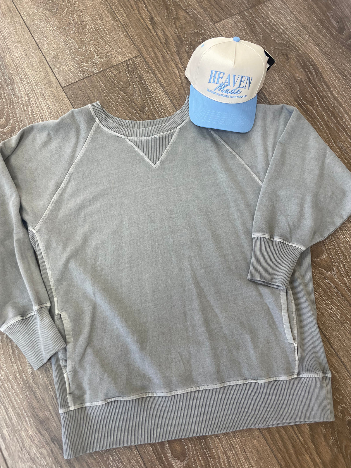 Light Grey Pullover with Pockets