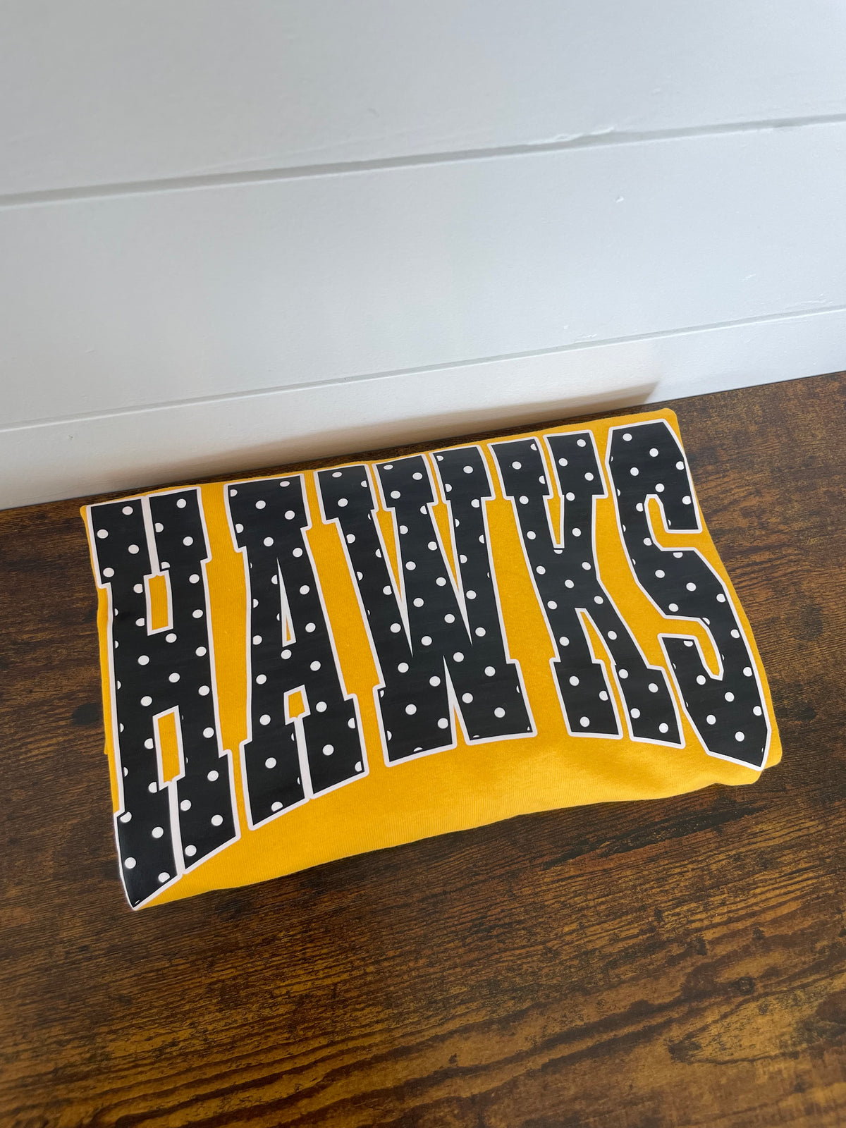 Gold Hawks Polka Dot Shirt
