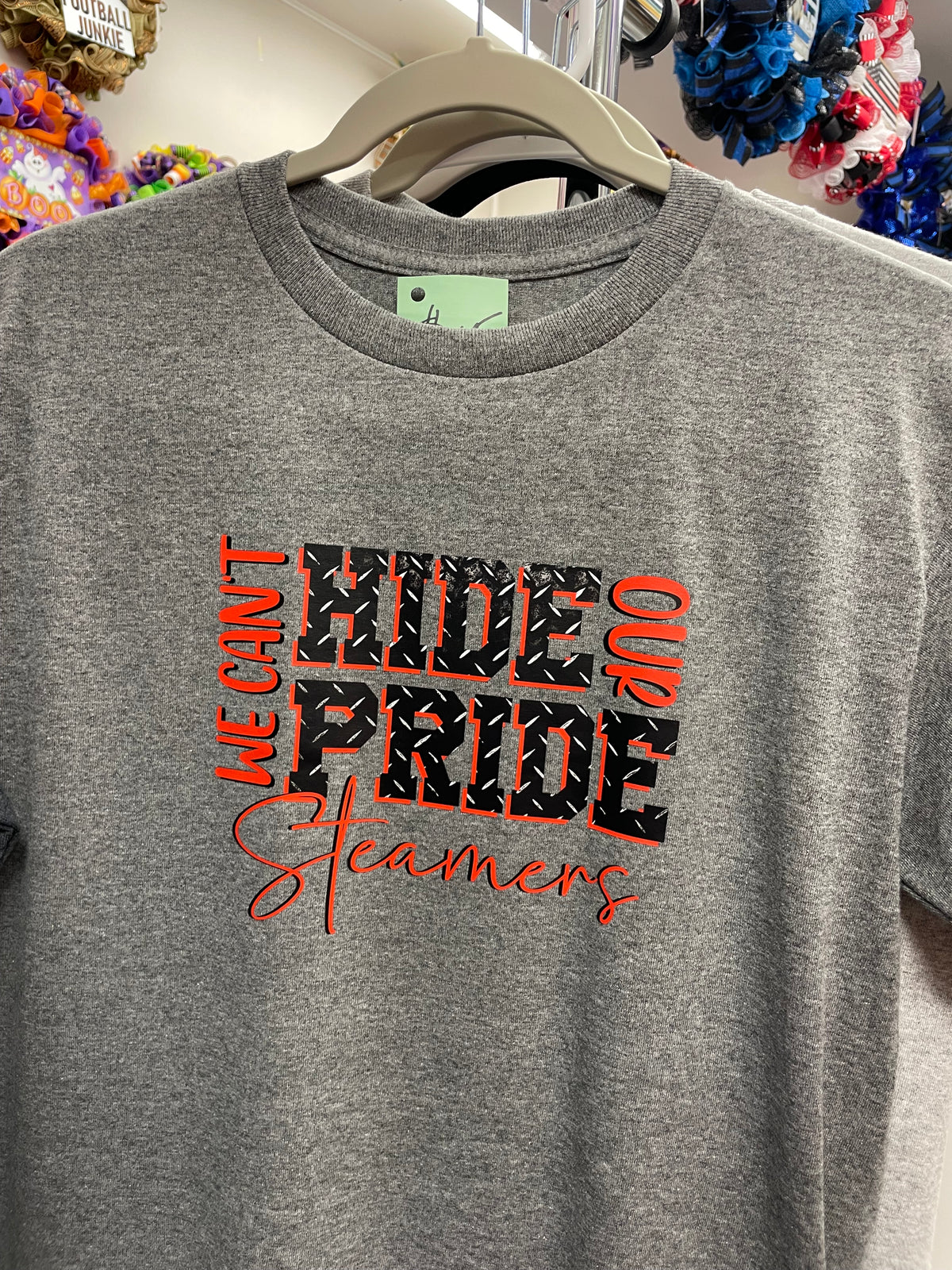 Youth Large we can’t hide our pride steamers shirt