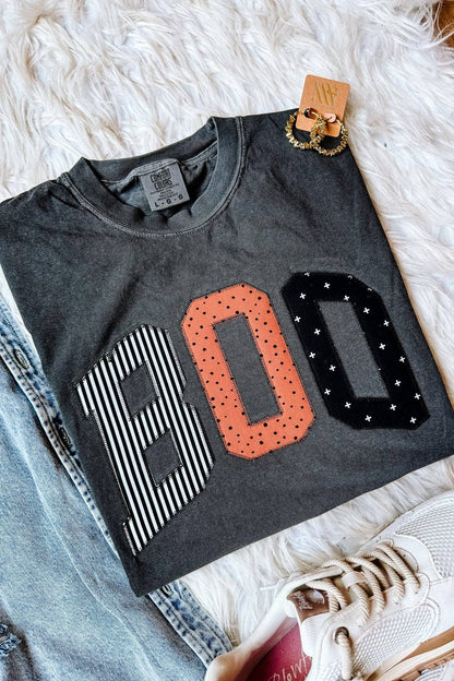 Boo dark grey embroidered shirt