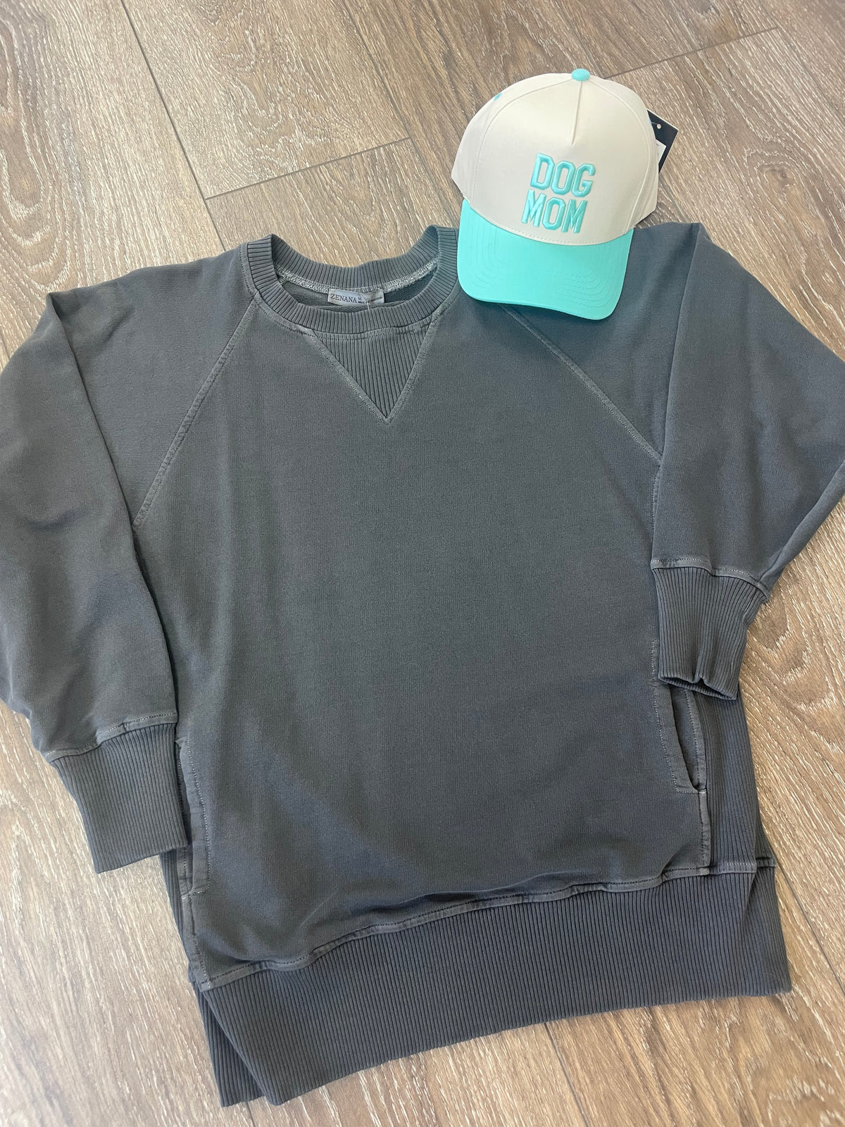 Dark Grey Pullover with Pockets