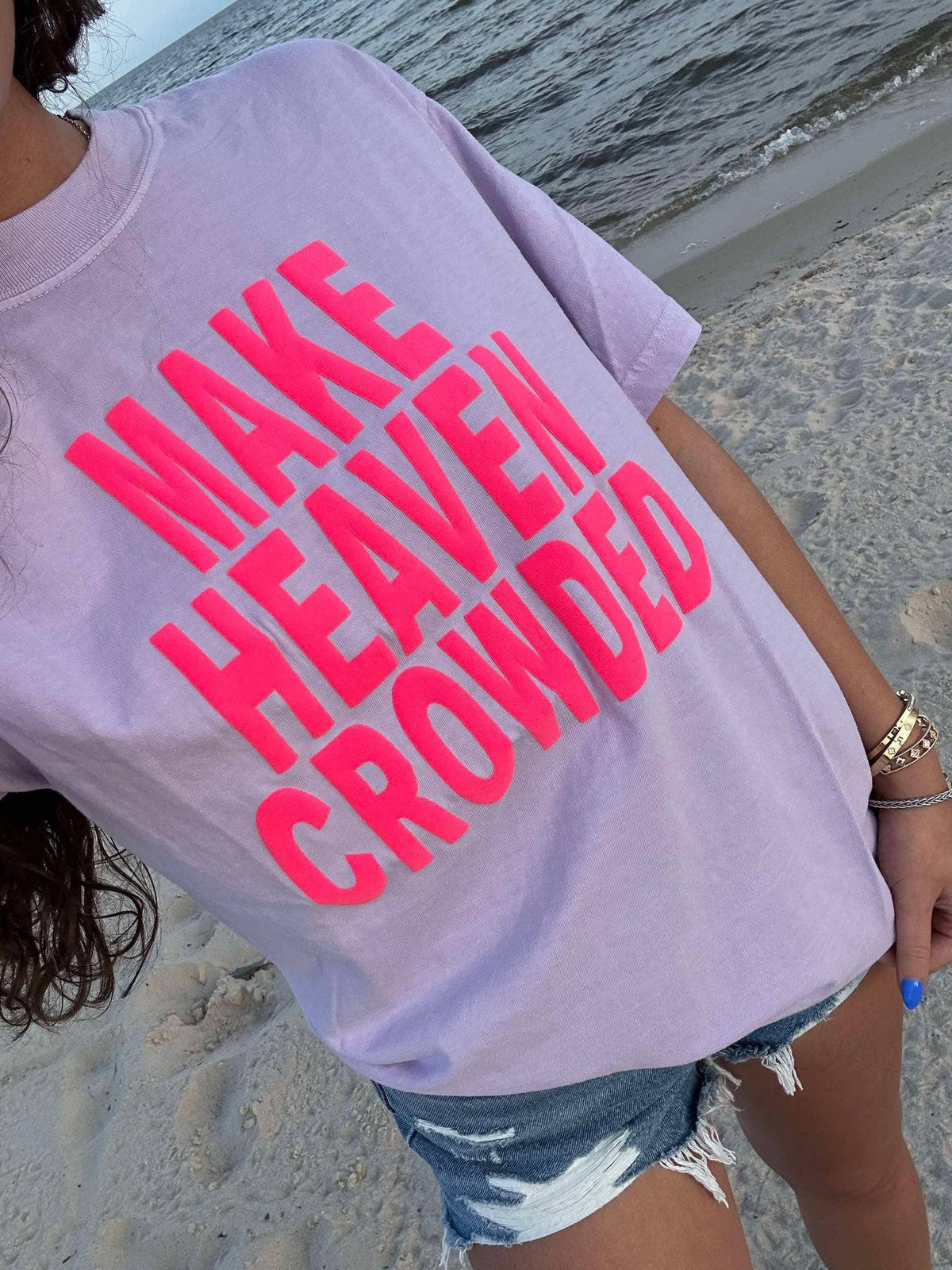 Make Heaven Crowded Violet Shirt
