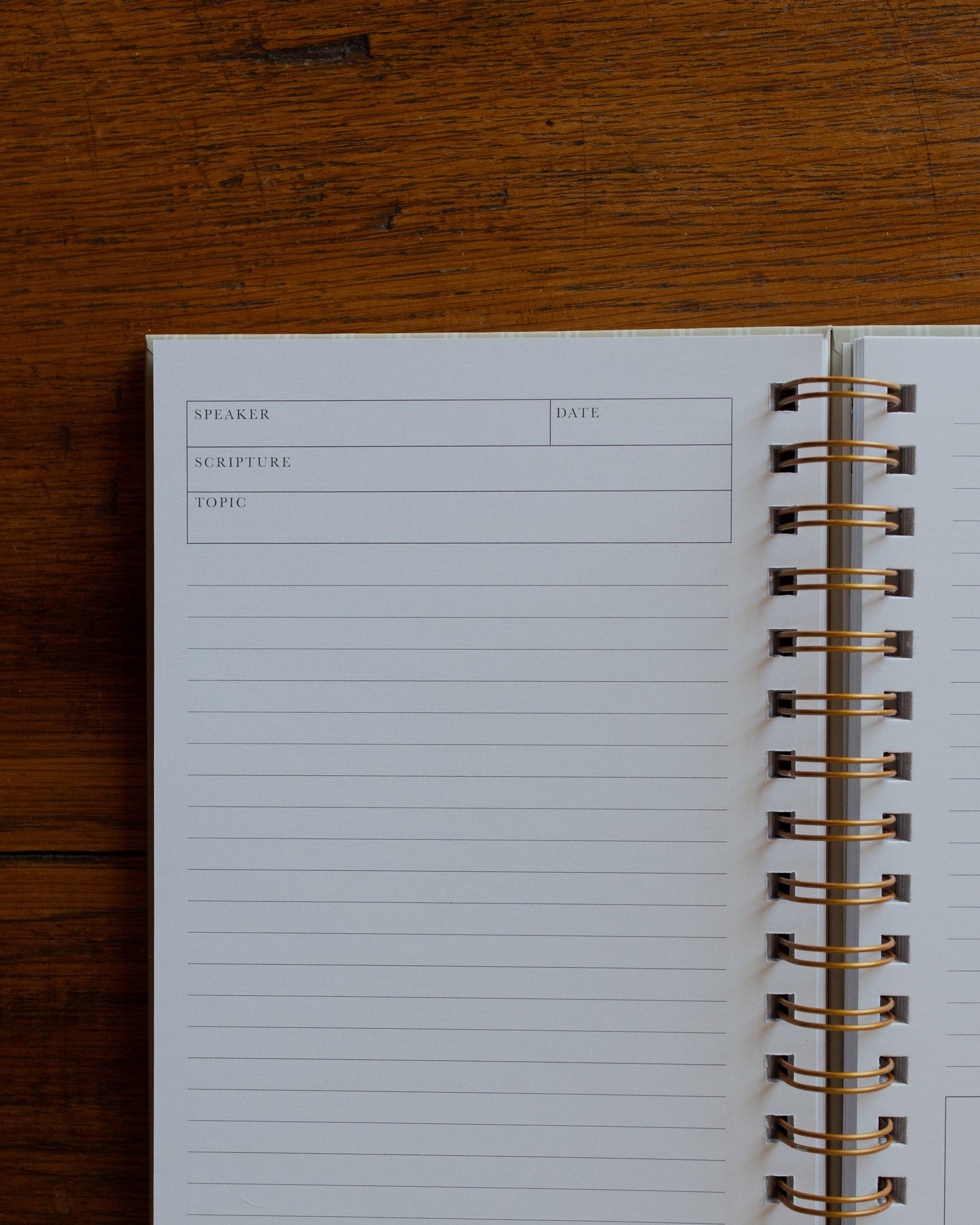 Sermon Notes Journal