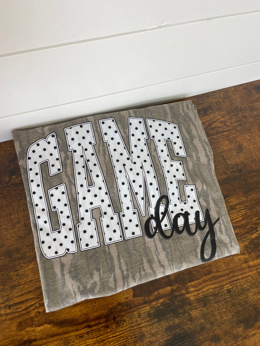 Game Day Polka Dot Mossy Oak Shirt