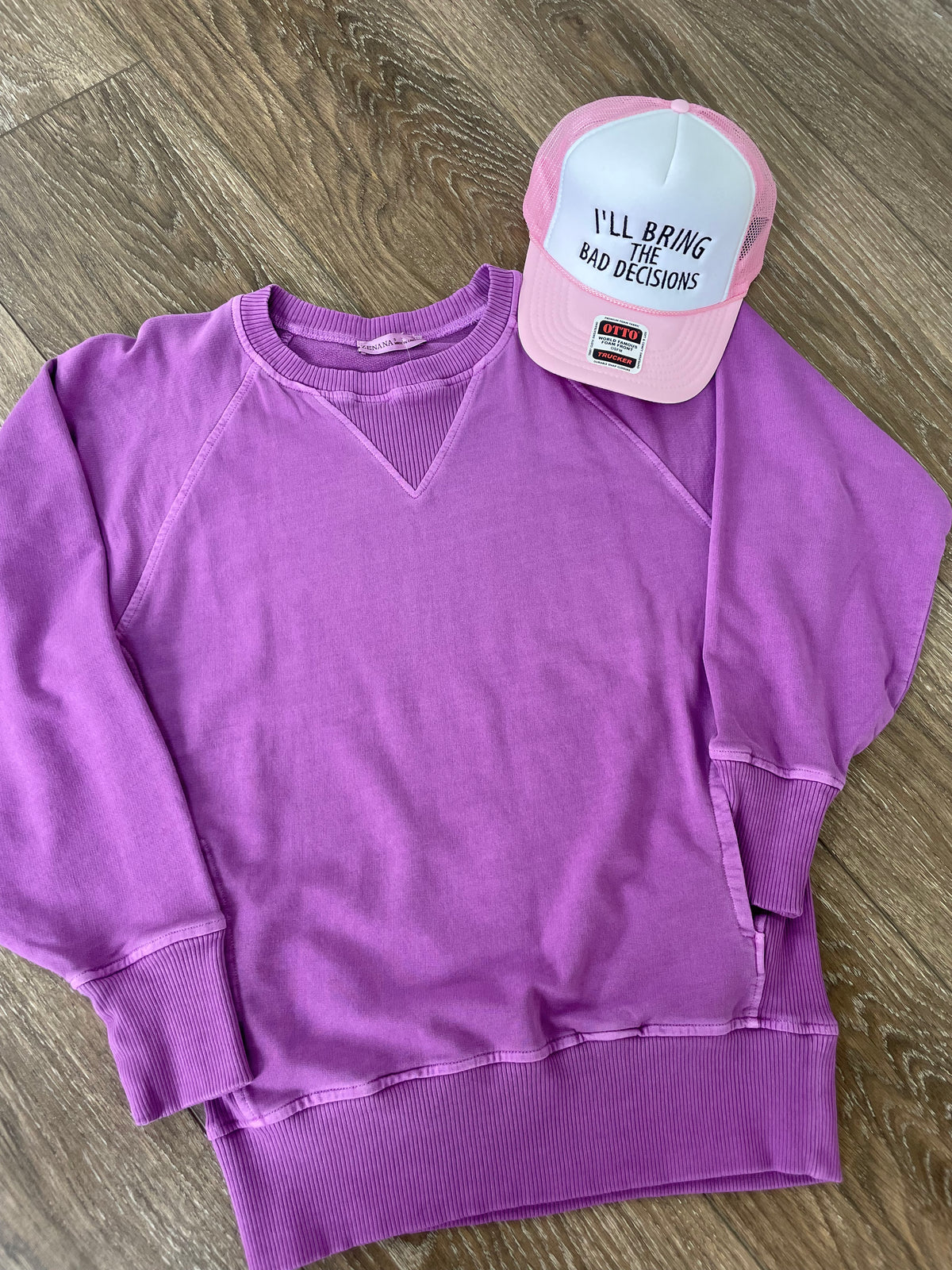 Bright Purple Pullover with Pockets