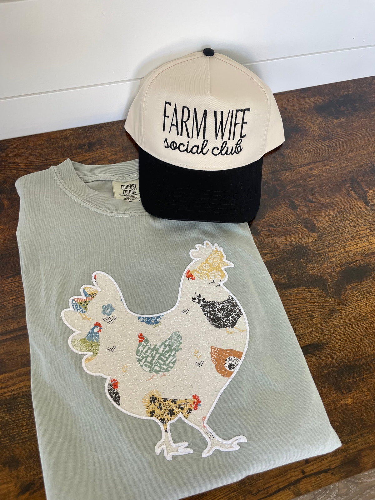 Chicken Embroidered Shirt