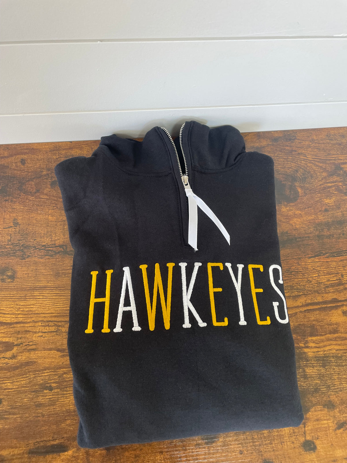 Hawkeyes Embroidered Quarter Zip Pullover