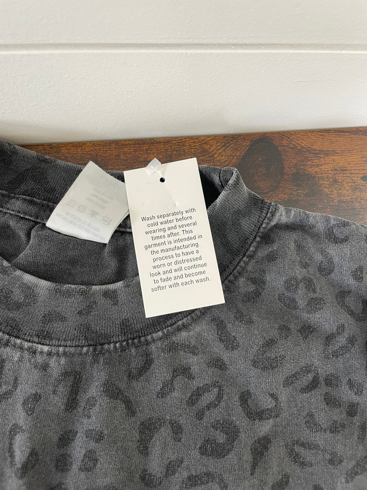 Clinton Black Leopard Puff Shirt