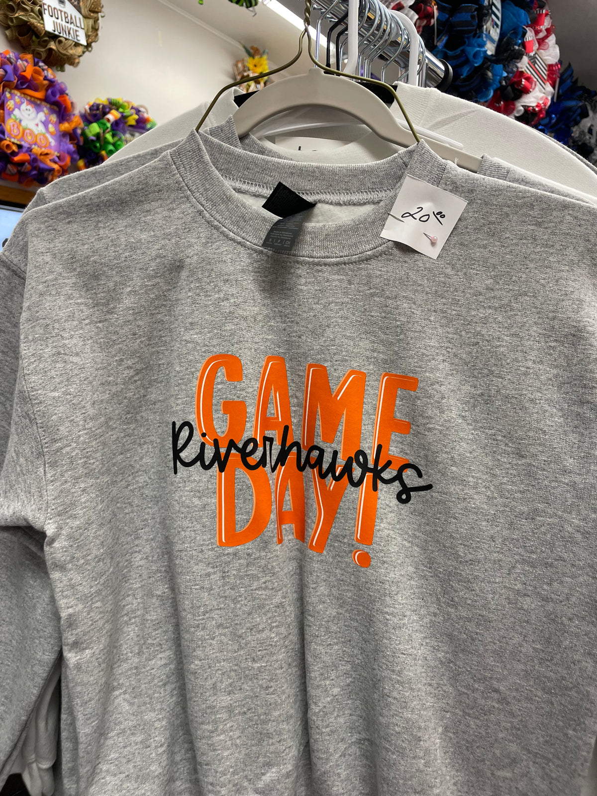 Youth Small Game Day Riverhawks Crewneck