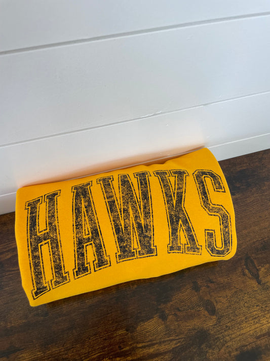 Gold hawks crewneck