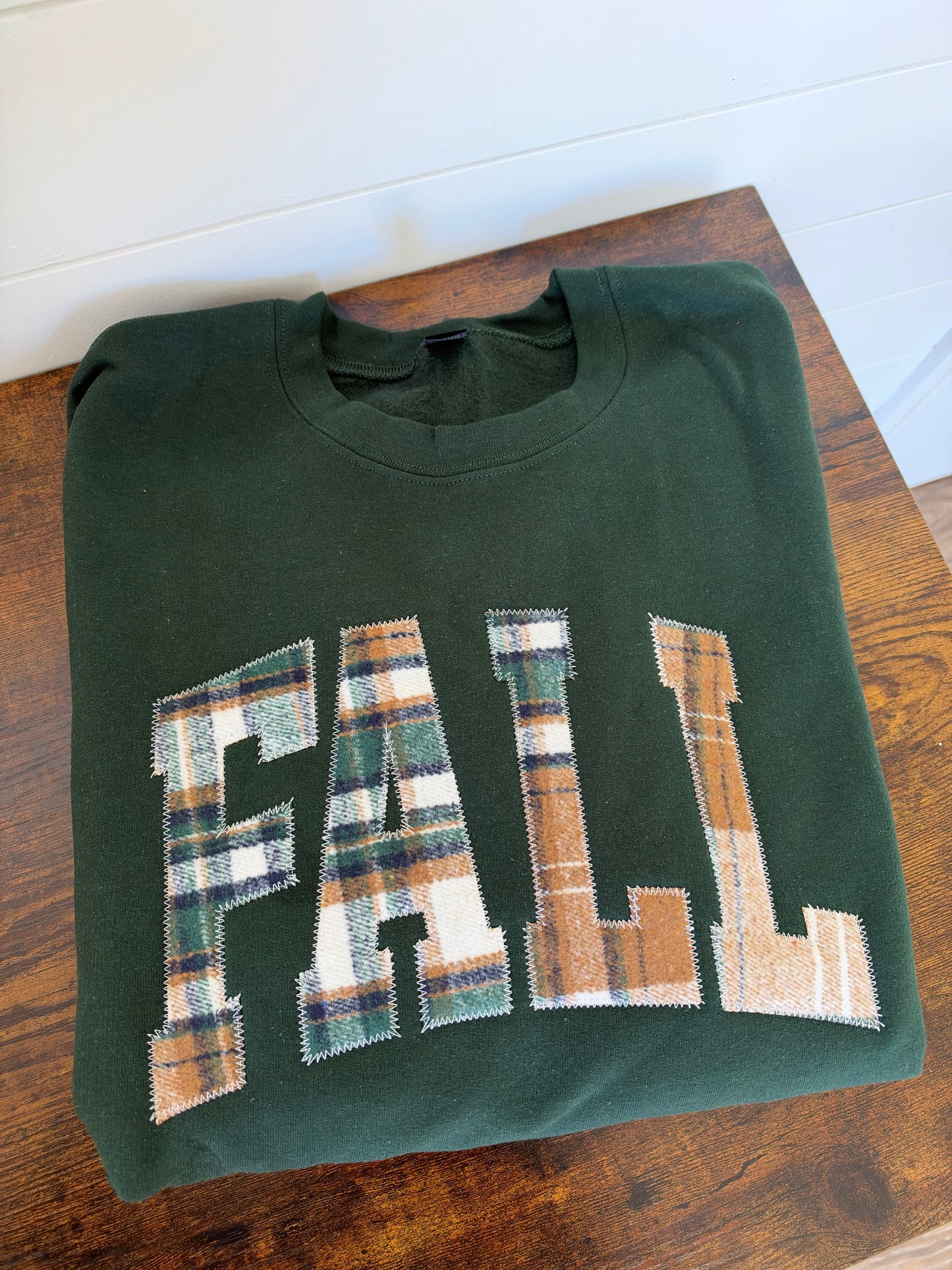 Fall Plaid Sweatshirt