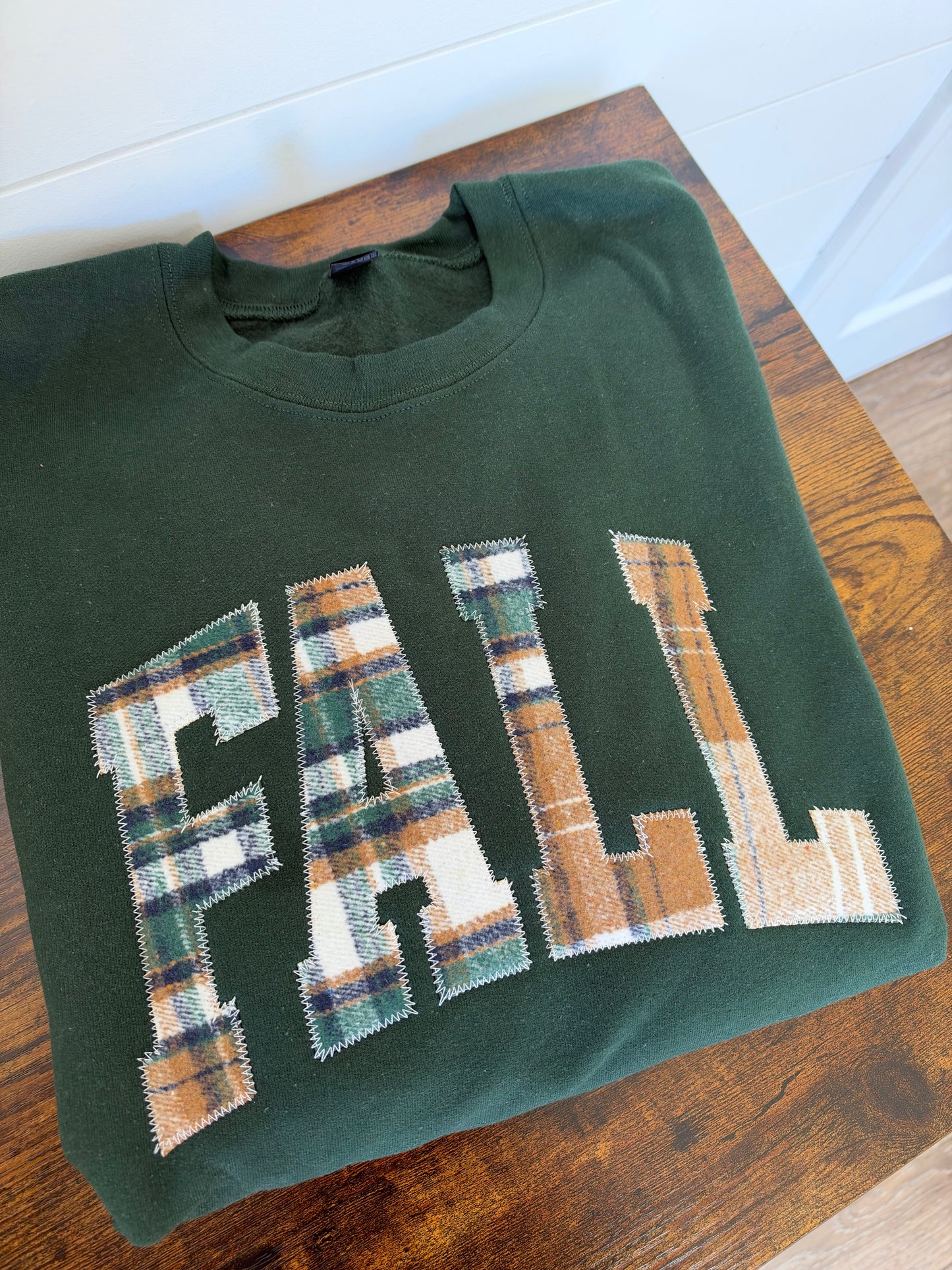 Fall Plaid Sweatshirt