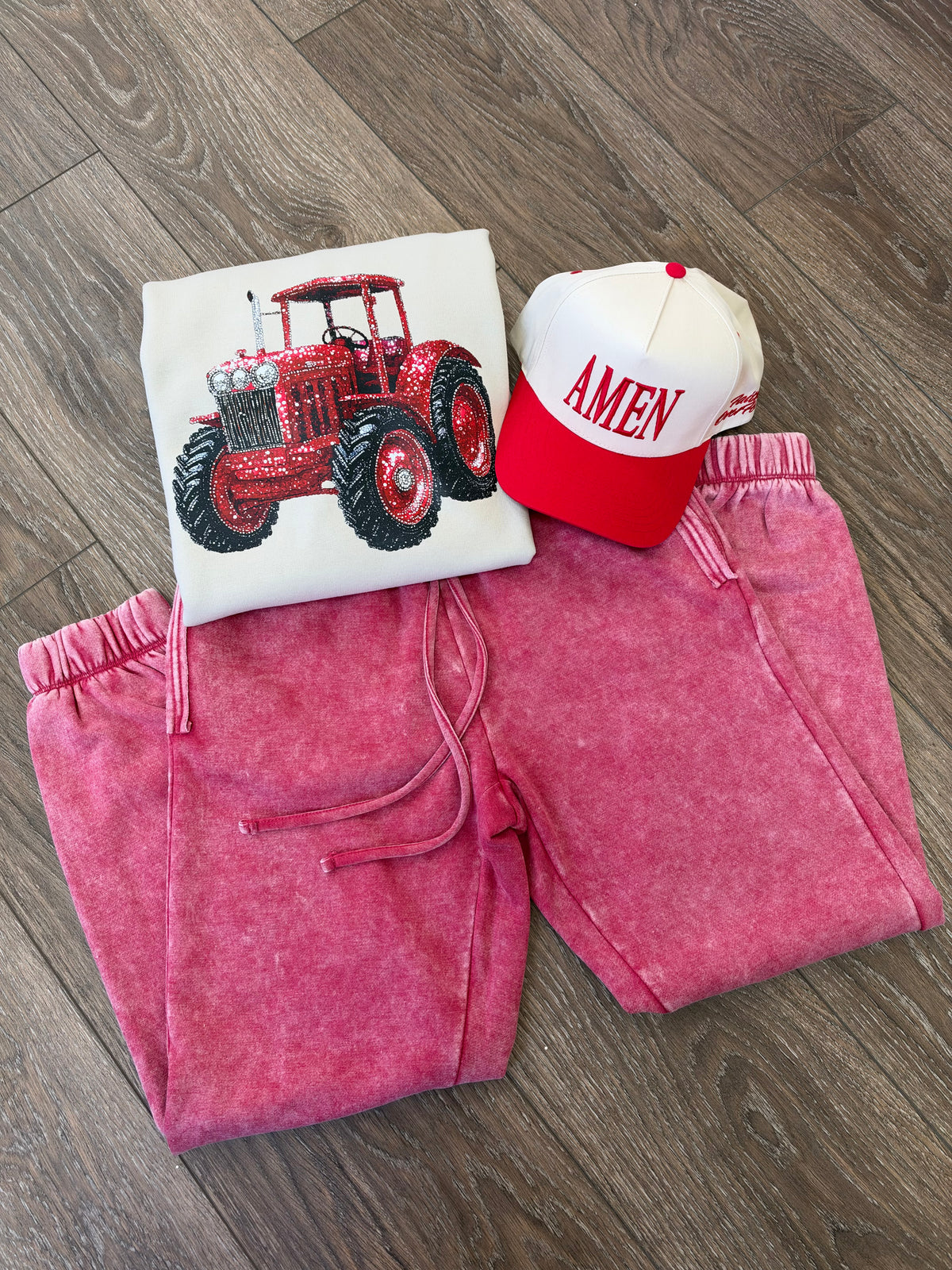 Tractor Red Crewneck