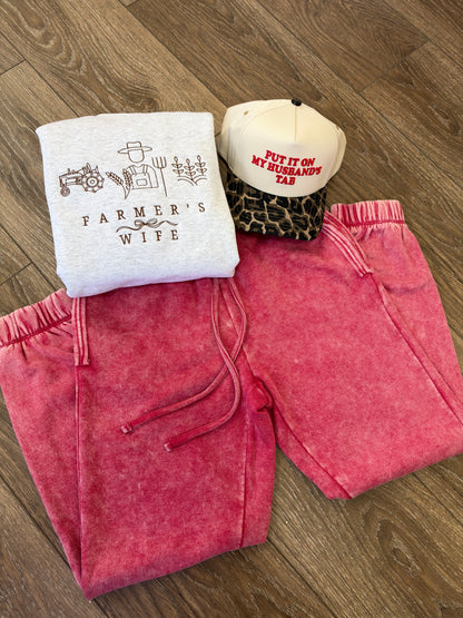 Farmer’s Wife Embroidered Crewneck