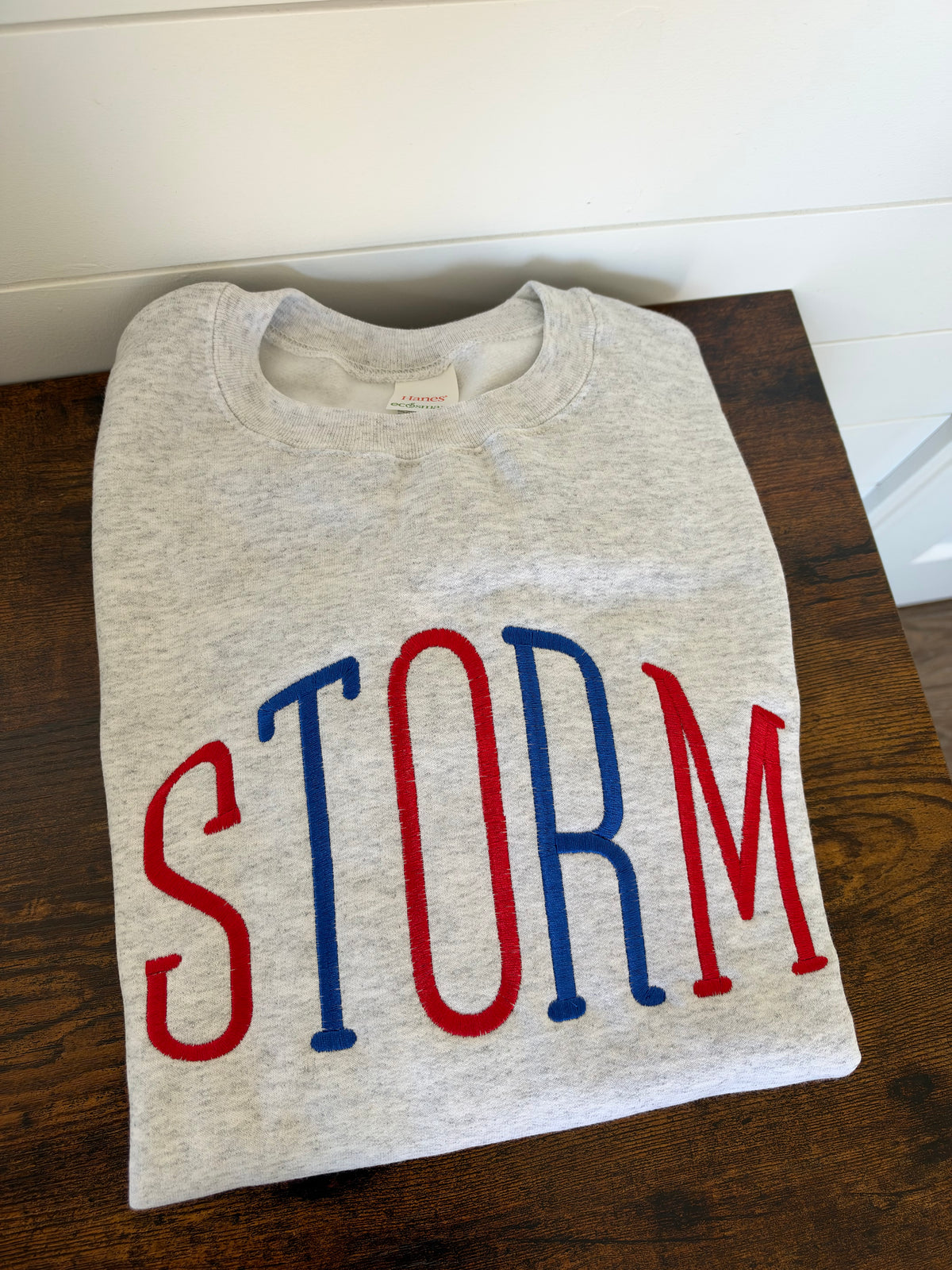 Storm Embroidered Crewneck