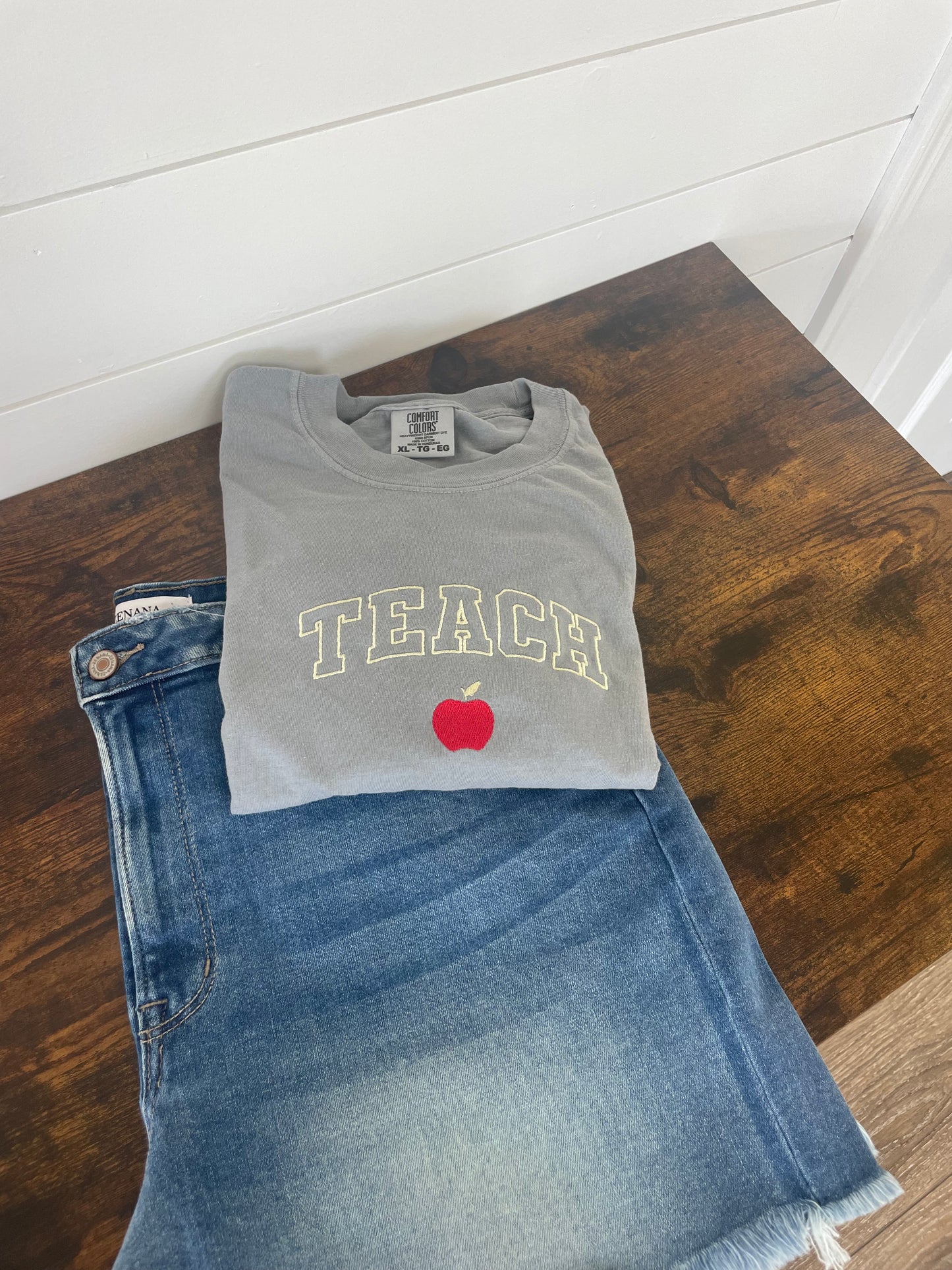 Teach Embroidered Shirt
