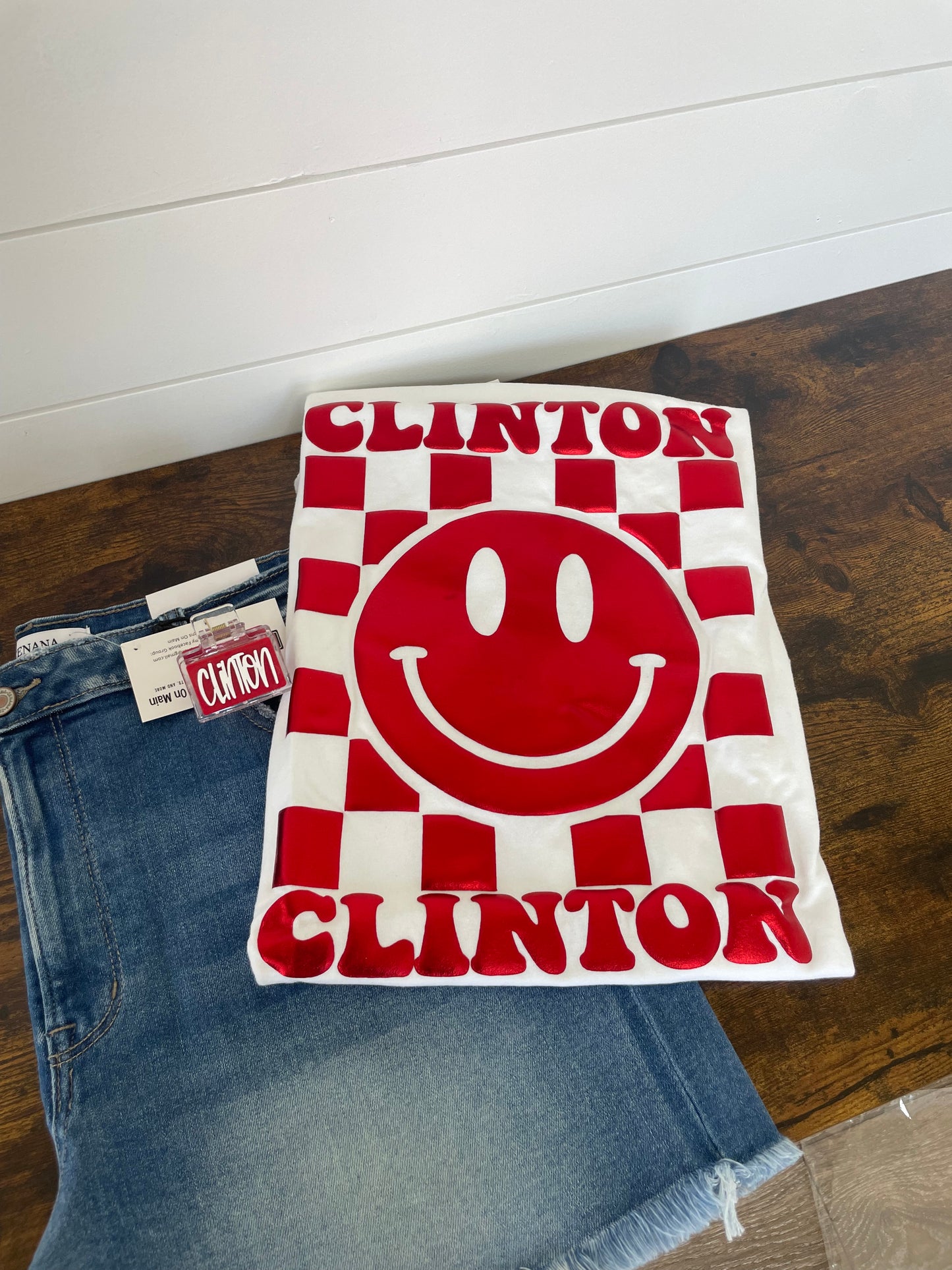 Clinton Metallic Puff Print Shirt