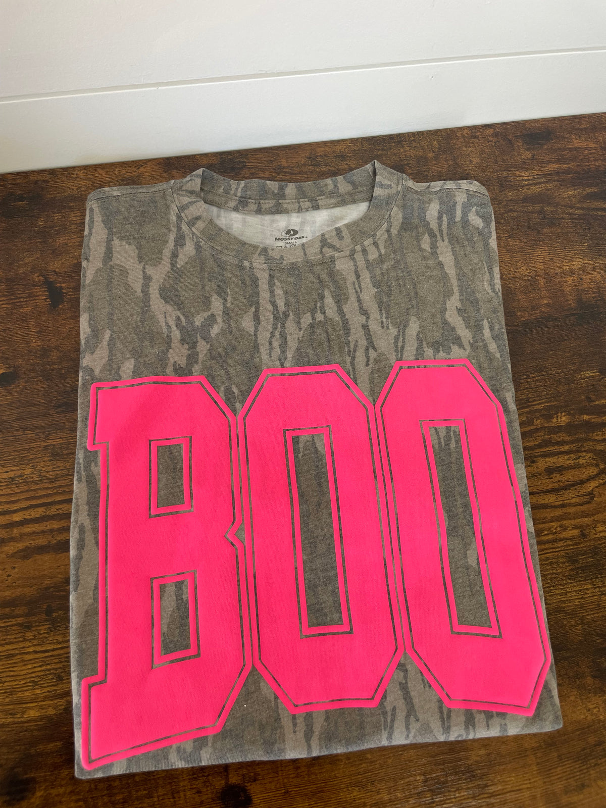 Boo Pink Camo Mossy Oak Shirt