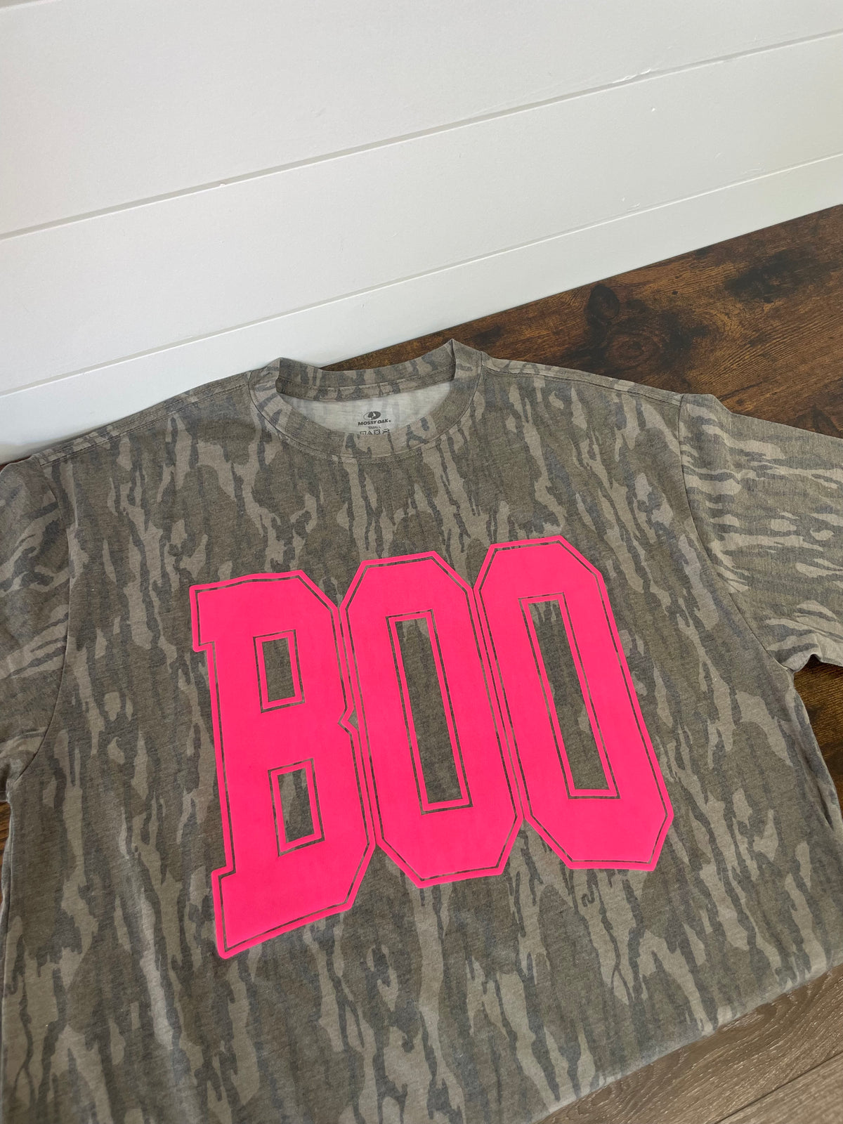 Boo Pink Camo Mossy Oak Shirt
