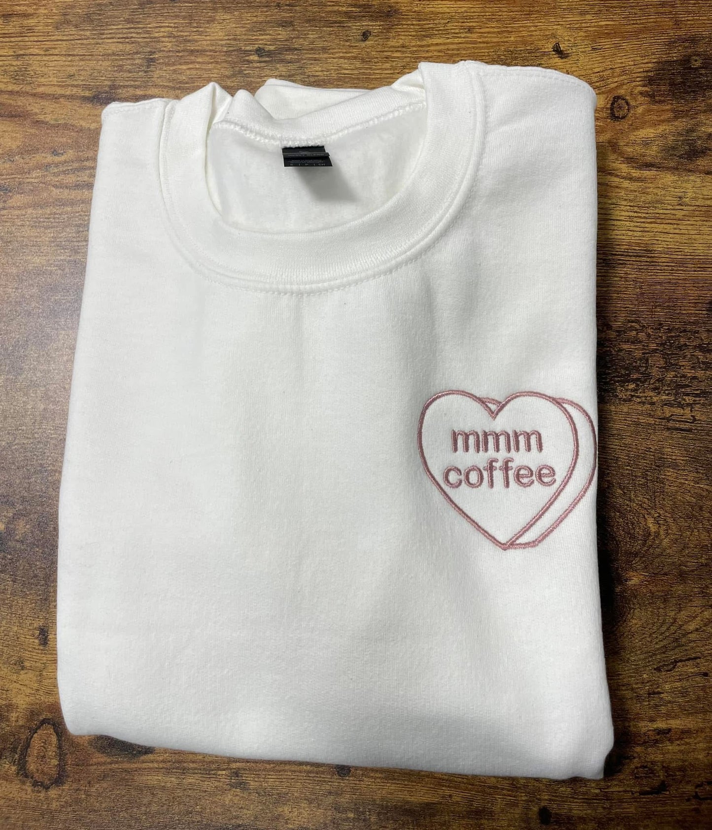 Mmm Coffee Embroidered Crewneck