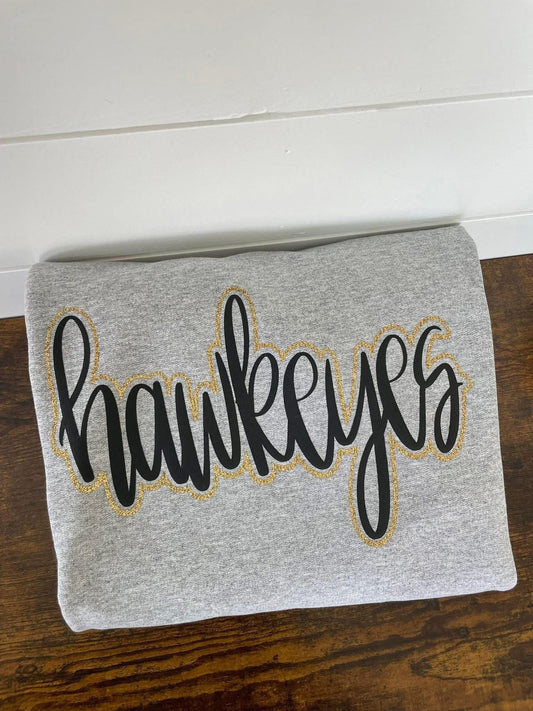 Hawkeyes Puff Crewneck
