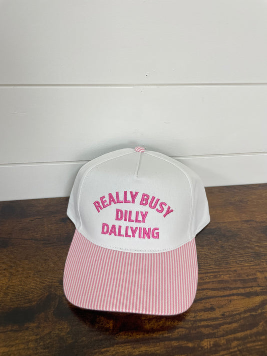 Really busy dilly dallying hat